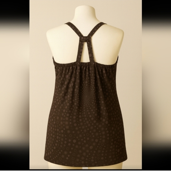 Danskin Now Size XL Dark Brown Patterned Camisole - Picture 3 of 5